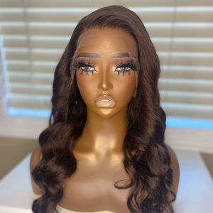 20 inch Brazilian lace front side part